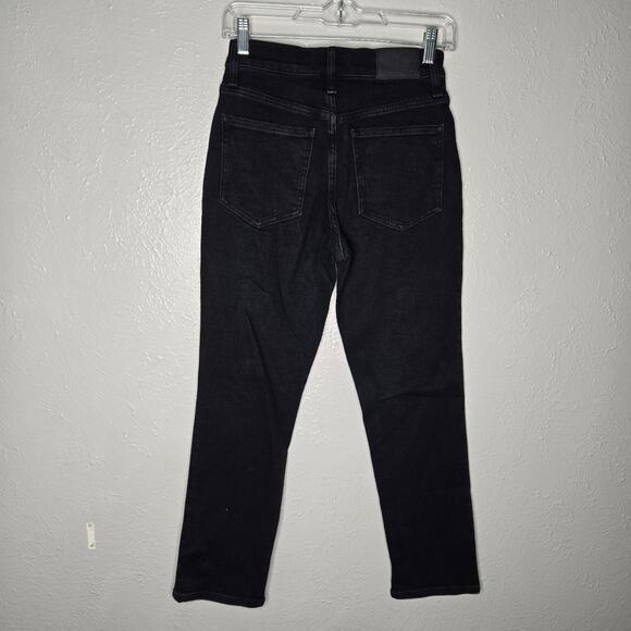 NWT Madewell The Petite Mid-Rise Perfect Vintage Jean black Size 25P - Picture 7 of 11